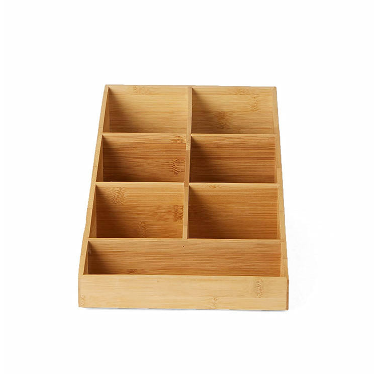 Bamboo Desktop Storage Organizer Holder for Coffee Pods