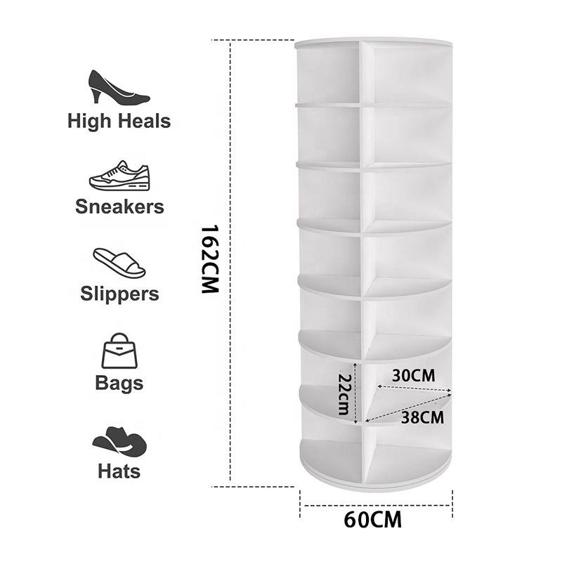 Rotating Shoe Rack with 360 Degree Circular 