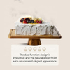 Acacia Wood Cake Stand