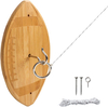 Bamboo Toss Hook and Ring Toss Game 