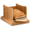 Bamboo Wood Bread Cutting Board Bread Slicer With Knife
