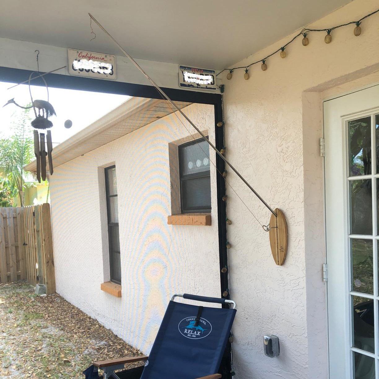 Bamboo Toss Hook and Ring Toss Game 