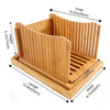 Bamboo Wood Bread Cutting Board Bread Slicer With Knife