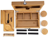 Smell Proof] Bamboo Stash Box with Rolling Tray Lockable Herb Storage Box for Privacy & Security