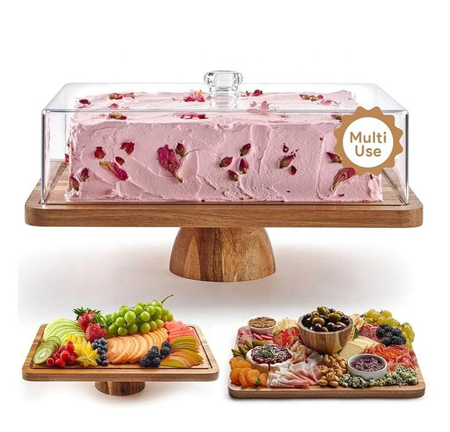 Acacia Wood Cake Stand