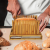 Bamboo Bread Slicer, Manual Eco-Friendly Cutter for Homemade Bread & Baking Pastry