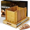 Bamboo Bread Slicer, Manual Eco-Friendly Cutter for Homemade Bread & Baking Pastry