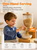 Large Capacity Cereal Dispenser Countertop Airtight Cereal Containers Storage with Bamboo Base & Lid Dry Food Dispenser for Cereal Kitchen Pantry Organization