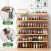 Bamboo Shoe Rack Installation-free Simple Household Special Shoe Cabinet 6-layer Shoe Rack Foldable Bamboo Shoe Storage Organizer for Corridors