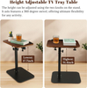 Luxury Simple 360° Swivel Adjustable C Shaped Side Table for Living Room Folding Coffee Table Home Office Furniture