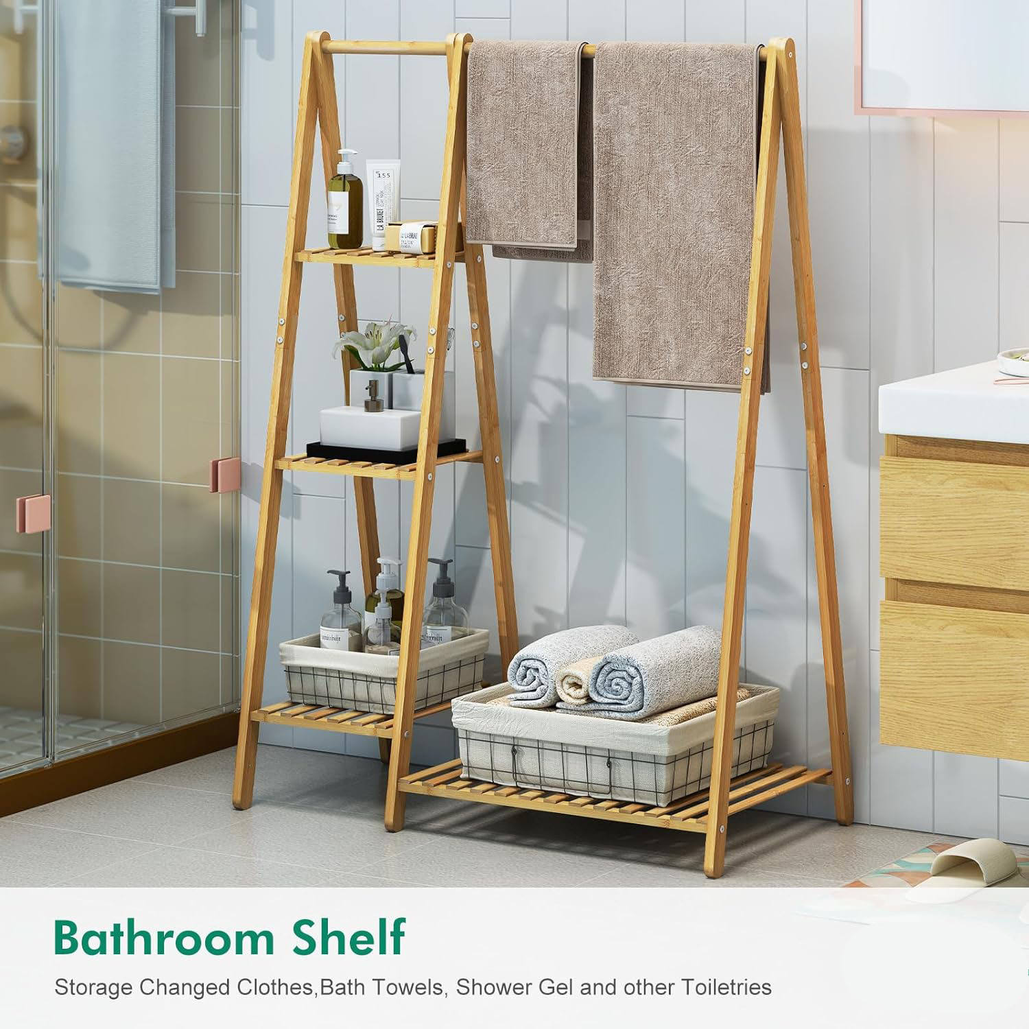 Standing Shoe Coat Racks Luxury Pannier Bag Storage Rack Floor Bedroom Hanger Kids Clothes Hanging Rack