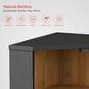 Black Bread Storage Container Double-layer Bamboo Bread Box for Homemade Bread Kitchen Cabinet Lacquer Large Capacity Storage Bread Bin