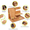  Bamboo Charging Station Moblie Phone Wireless Charger Multi-device Holder & Desktop Organizer for Nightstand and Bedroom Use 
