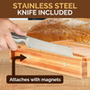 Bamboo Bread Slicer, Manual Eco-Friendly Cutter for Homemade Bread & Baking Pastry