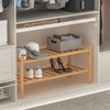 Hot Sale Bamboo Shoe Rack Furniture Shoe Rack Stand for Shoes 2-Tier Bamboo Stackable Shelf Storage Organizer Storage Rack